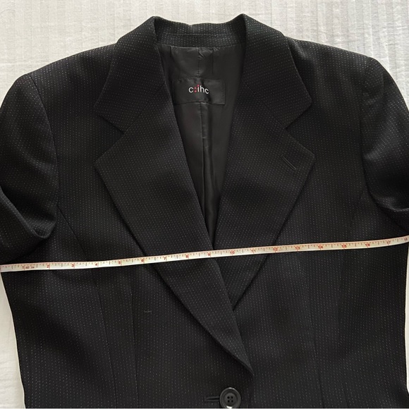 Like New Black& White Striped Dress Suit 2pcs ( jacket and skirt) - Picture 4 of 16